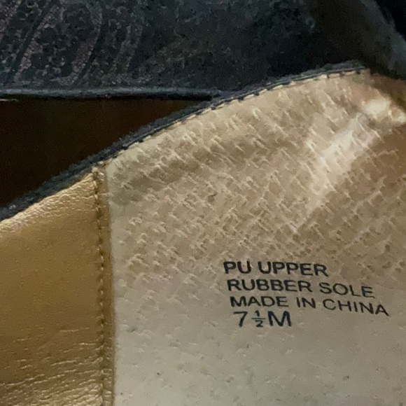 Y-not? Women’s Peep Toe Ankle Strap Sandals, Dark Brown and Black Pattern Sz 7.5 - Picture 7 of 8